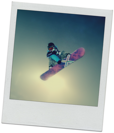 snowboard saut